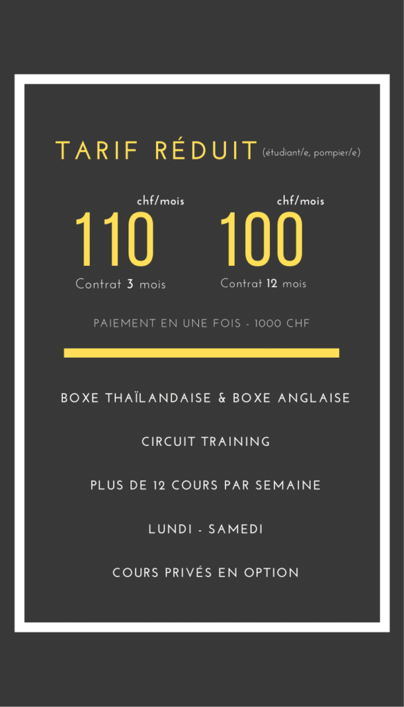 TARIF REDUIT